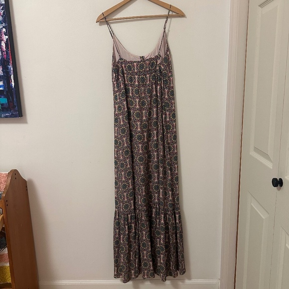 Nicole Miller Silk Long Pink Patterned Dress | Size Small - Picture 5 of 9